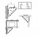 Walraven - trójkątne wsporniki do szyn montażowych BIS, WM0 - 30 - 660 3 010